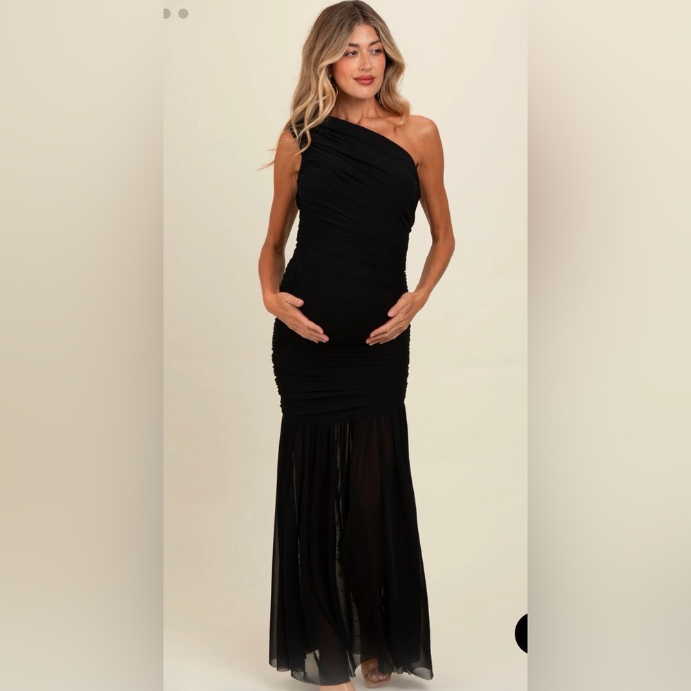 Pinkblush One Shoulder Black Dress